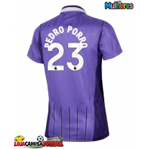Camisa de Futebol Tottenham Hotspur Pedro Porro #23 Equipamento Alternativo Mulheres 2026-27 Manga Curta